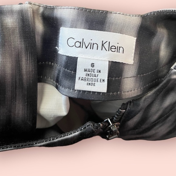 🔥4 for $75🔥 Calvin Klein Sleeveless Dress Fancy Funky Modern Well Made Stretch - Picture 4 of 5